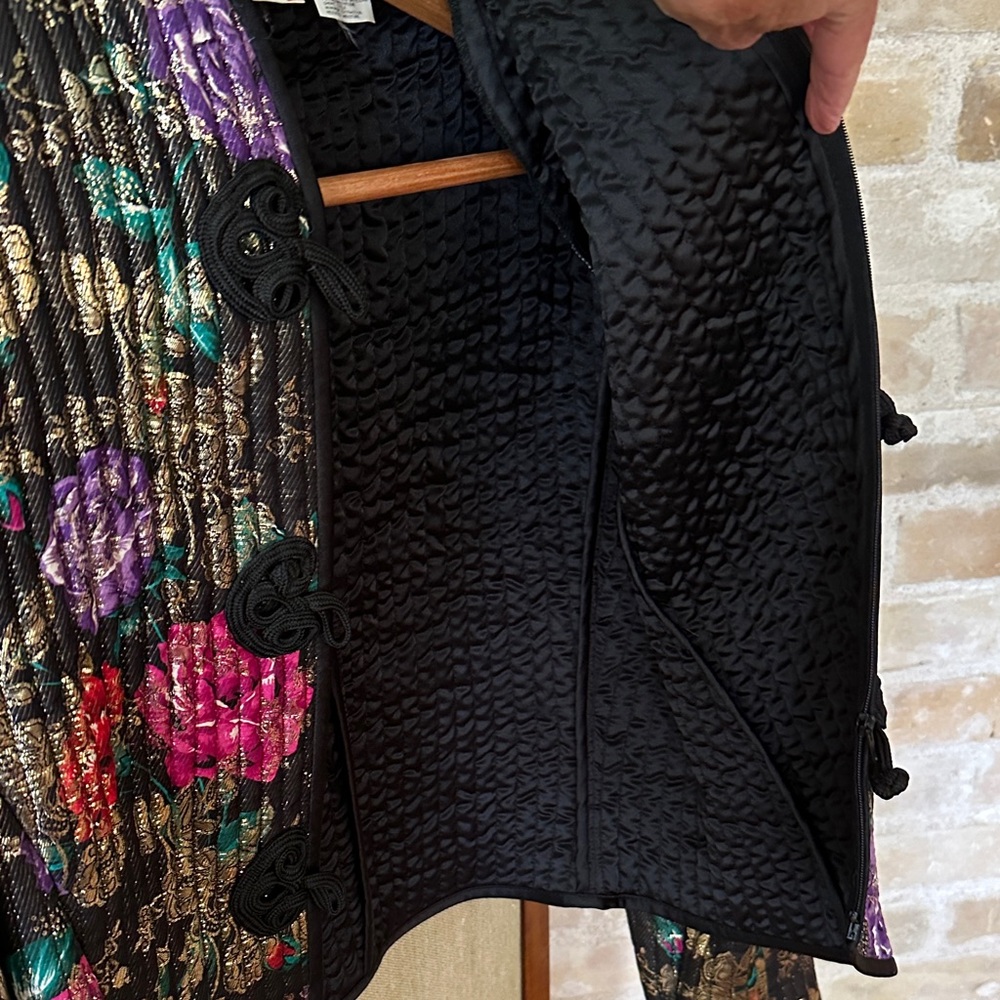 Valentino Night Metallic Brocade Jacket Size 6 - Picture 9 of 13